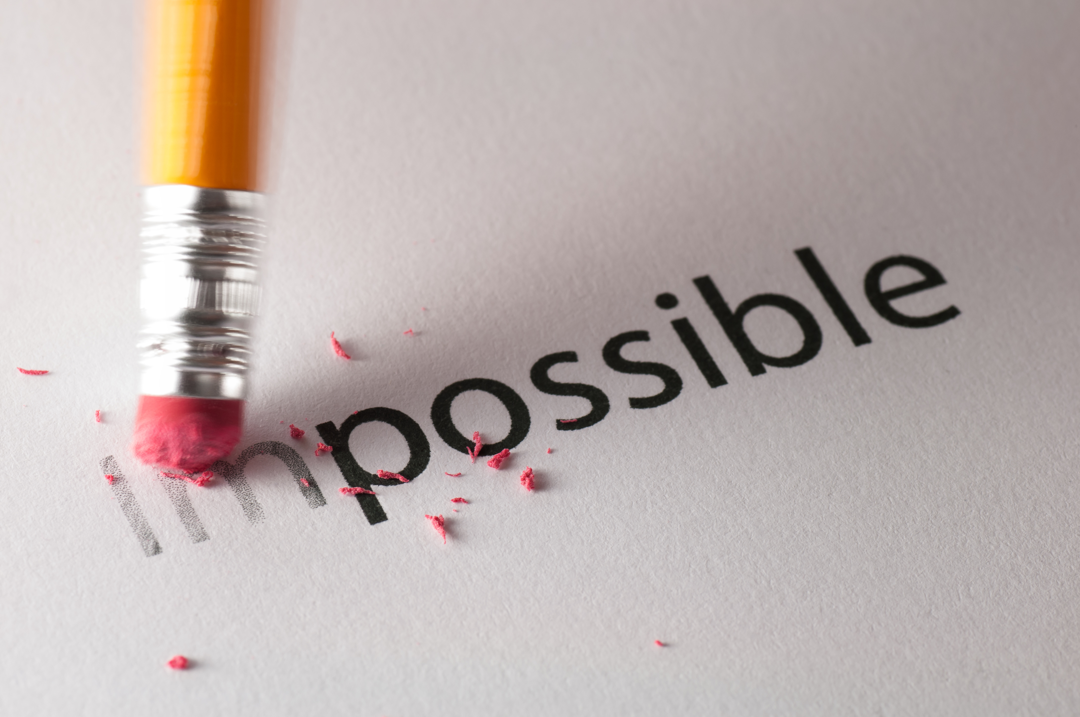 Changing the word impossible to possible.
