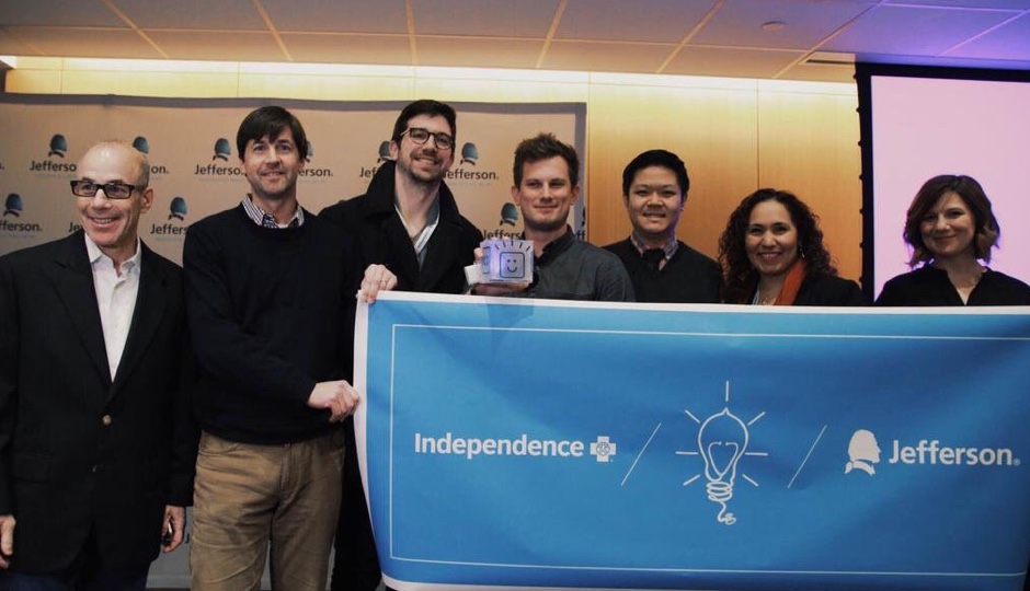 Stephen Klasko with CubeSmart Health Hack winners 2015